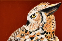 Owl #5, Acrylic on Canvas, 11" x 14"